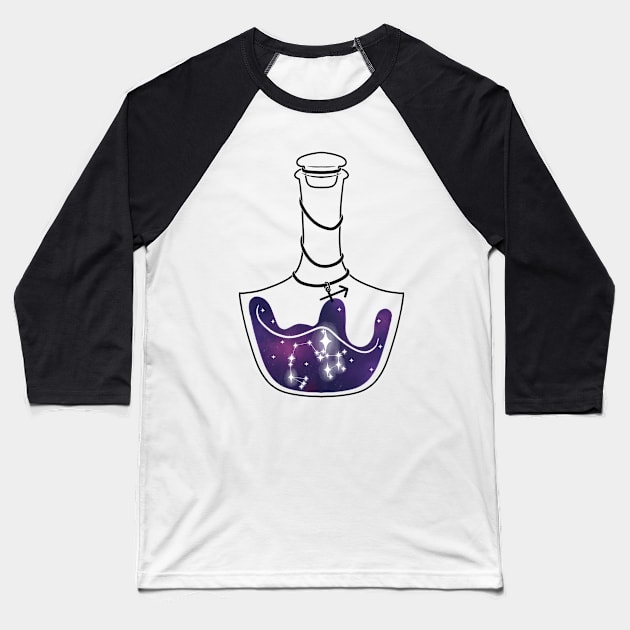 Sagittarius ~ Constellation in a jar ~ Potion Bottle Baseball T-Shirt by Ruxandas